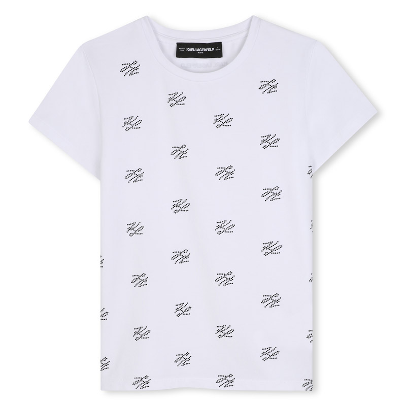Tricou copii Karl Lagerfeld pentru fata cu literele KL